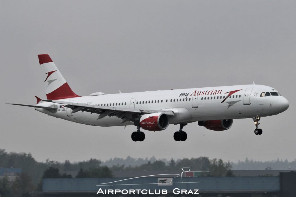 Austrian Airlines Airbus A321-111 OE-LBC