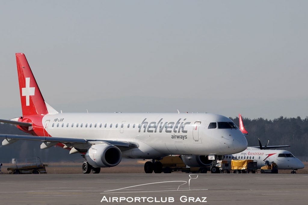 Helvetic Airways Embraer 190 HB-JVR