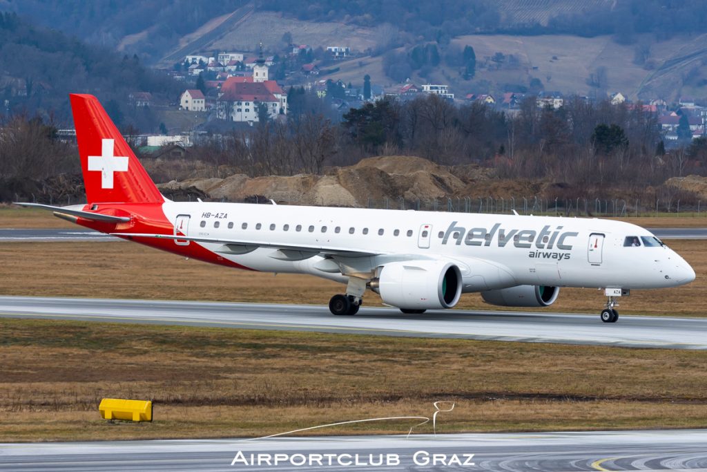 Helvetic Airways Embraer 190-E2 HB-AZA