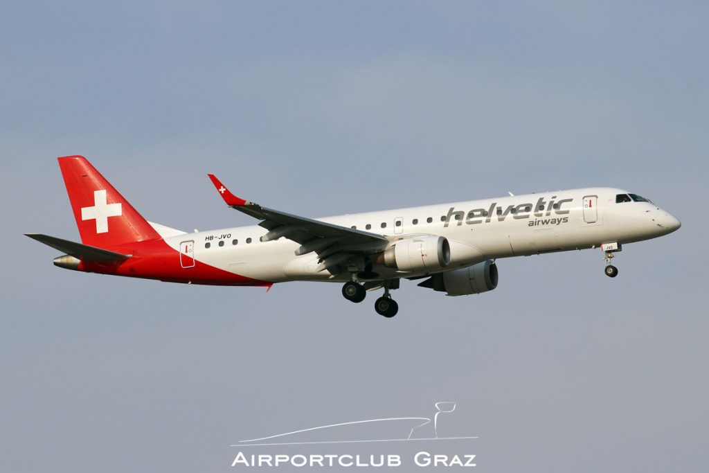 Helvetic Airways Embraer 190 HB-JVO