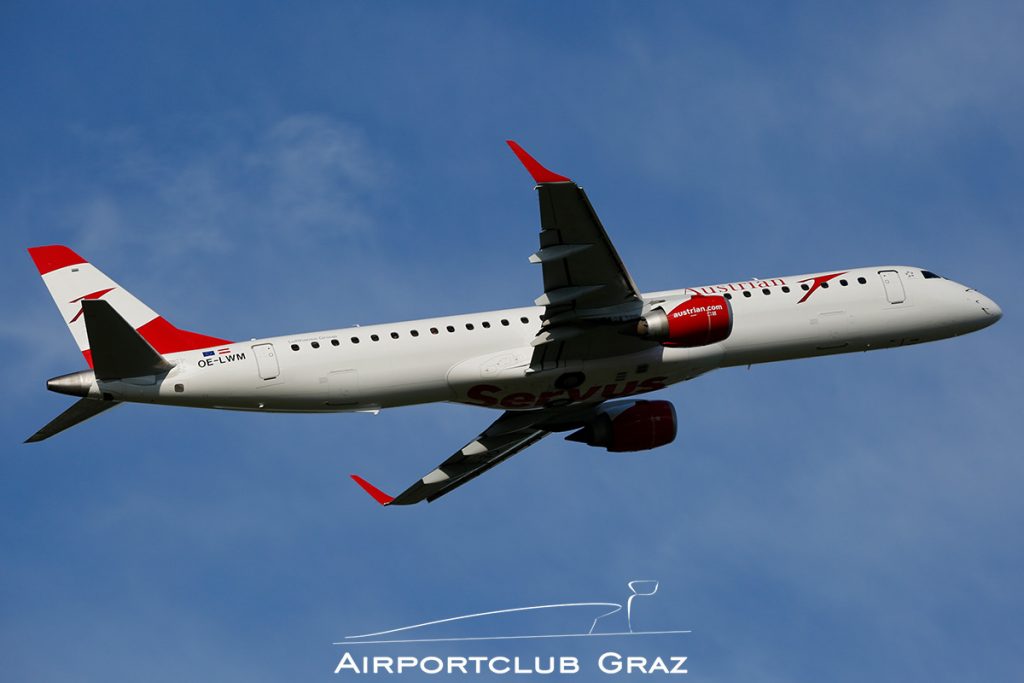 Austrian Airlines Embraer 195 OE-LWM