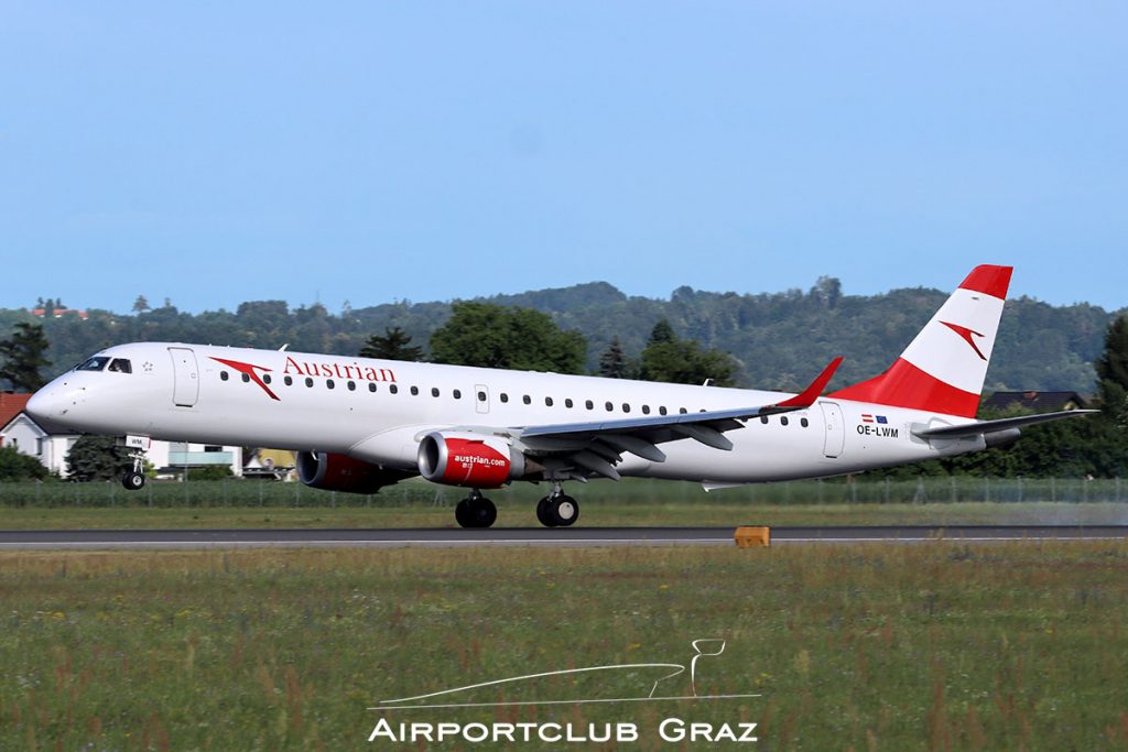 Austrian Airlines Embraer 195 OE-LWM