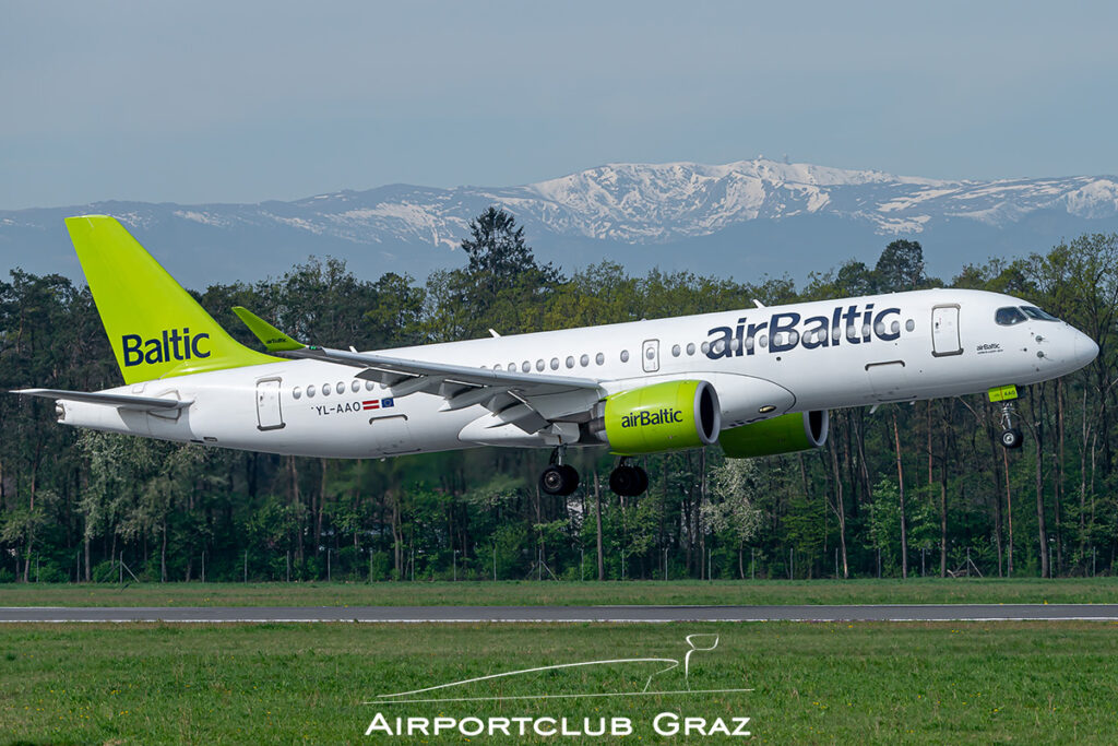 Air Baltic Airbus A220-371 YL-AAO