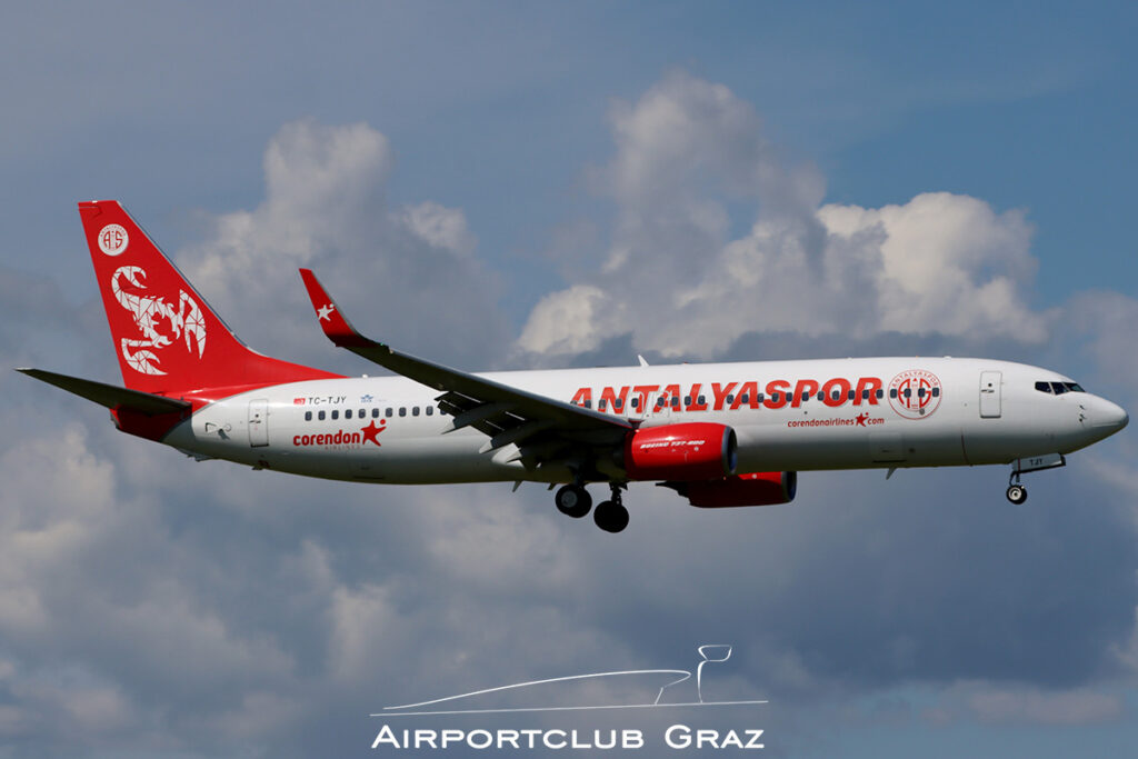 Corendon Airlines Boeing 737-8AS TC-TJY