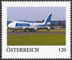 Briefmarke Boeing 747 N756CA