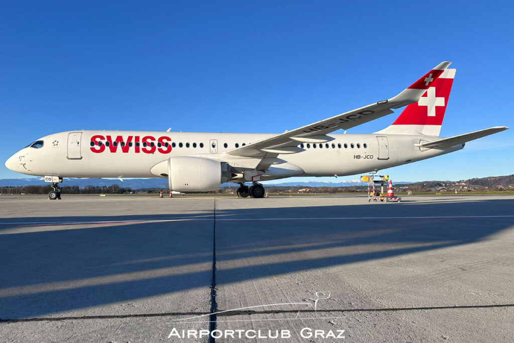 Swiss Airbus A220-371 HB-JCD