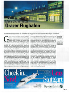 VIA AirportMagazin 2/2003 Mehr Sicherheit am Flughafen Graz