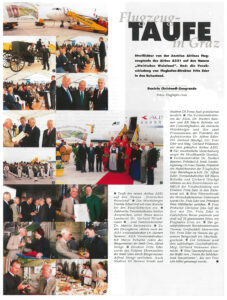 VIA AirportMagazin 3/1999 Flugzeugtaufe in Graz