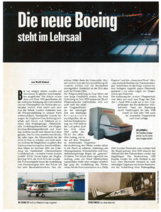 VIA AirportMagazin 3/2001 Die neue Boeing steht im Lehrsaal 1