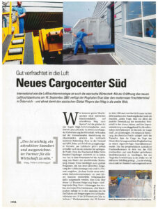 VIA AirportMagazin 5/2001 Neues Cargocenter Süd 1