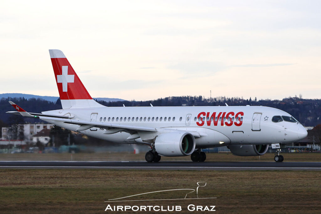 Swiss Airbus A220-371 HB-JBE