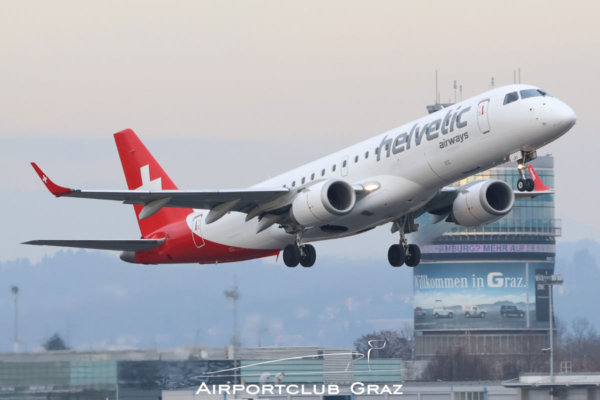 Helvetic Airways Embraer 190 HB-JVY